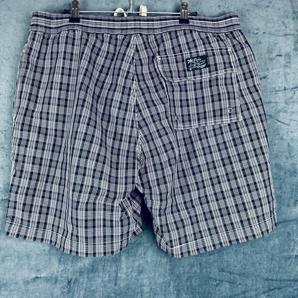 VINTAGE NWT Polo by Ralph Lauren Black and White Board shorts/trunks Sz L - Picture 8 of 13
